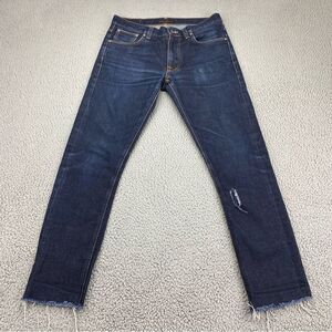 Nudie Jeans Men Lean Dean Slim-Fit Selvedge Worn In Jeans | Size: 32* (See Pics)